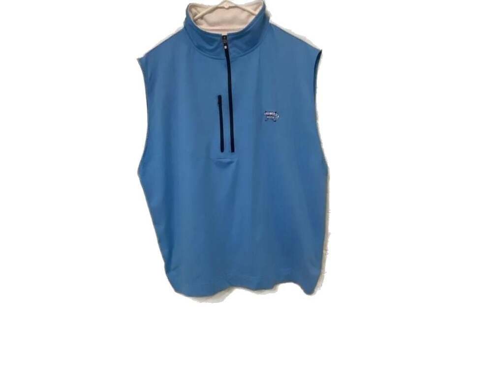 FootJoy FJ Performance Golf Vest Men's XL Blue Quarter Zip Stretch